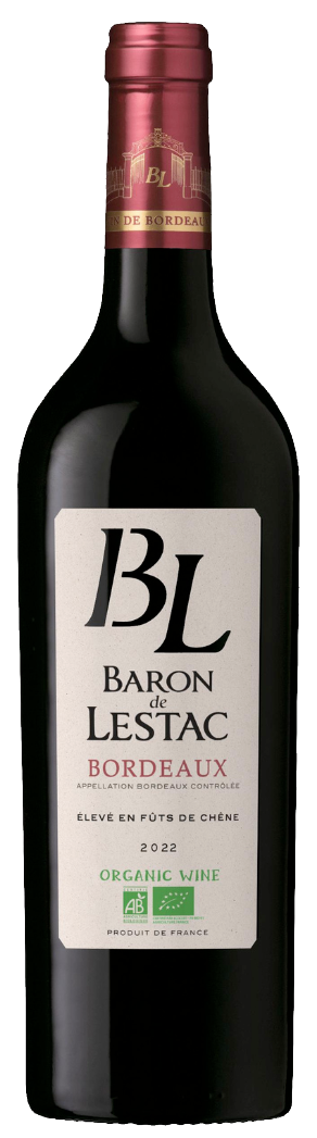 Baron de Lestac sweet white wine bottle